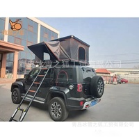 Tente de toit de luxe en alliage d'aluminium, toile, entièrement automatique, pliage rapide, ouverture instantanée, quatre saisons, double couche, imperméable, pour l'extérieur