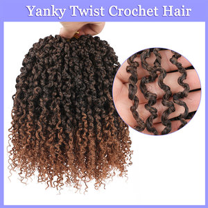Venta al por mayor ligero pretorcido Yanky Curl Crochet Peluca de pelo de textura suave de aspecto Natural sin enredos peluca trenzada esponjosa - Product Image 3