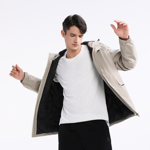 Conjunto cortavientos personalizado a prueba de agua impermeable para <span class=keywords><strong>hombre</strong></span> chaqueta de caza al aire libre con logotipo personalizado deporte americano de talla grande - Product Image 3