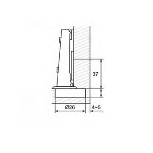 26 أثاث حديد مخفي للمطبخ الصغير ناعم الإغلاق قابل للتعديل على أنواع جديدة من المواد الفولاذية - Product Image 4