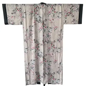 Thời Trang Bãi Biển Mặc Cotton Duster Kimono Robe Bìa Tùy Chỉnh Up