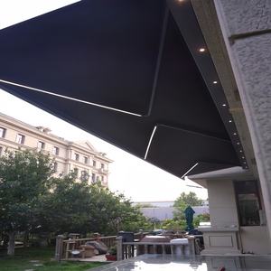 Toldo de aluminio de tamaño personalizado eléctrico de lujo para exteriores, proveedor de <span class=keywords><strong>patio</strong></span>, toldo retráctil de gran tamaño para jardín, fábrica - Product Image 2