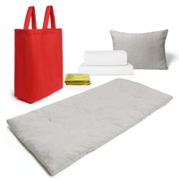Matelassé imperméable voiture/maison urgence sommeil Pack antichoc en cuir coussin réfléchissant la chaleur feuille couverture amovible lavable oreiller