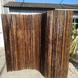 Cerca de Bambu para Pátio, Divisória Decorativa para Jardim, Estilo Japonês, Cerca de Pavilhão Carbonizado para Varanda Externa Yz-j101 - Product Image 2