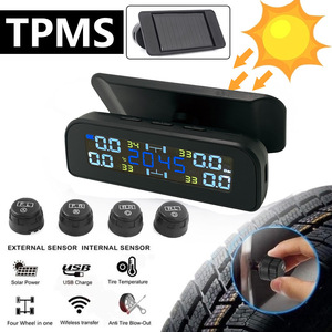 ระบบหน้าจอรถยนต์ระบบแสงอาทิตย์ภายนอกและภายใน TPMS ดิจิตอลแบบสากลพร้อมเซ็นเซอร์4ตัววัสดุพลาสติกโดย <span class=keywords><strong>steelmate</strong></span> - Product Image 3