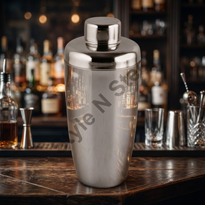 Juego de coctelera de diseño acanalado con logotipo personalizado, accesorios de barra de acero inoxidable con logotipo para camareros - Product Image 2