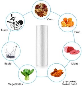 Sacs en plastique pour produits frais 12x16 sur rouleau, sacs de conservation alimentaire transparents, sacs pour animaux de compagnie, sacs pour couches, un rouleau de 350 sacs - Product Image 4