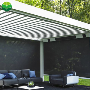 <span class=keywords><strong>Usine</strong></span> Bas Prix Personnalisé Tube Carré <span class=keywords><strong>Pergola</strong></span> Imperméable À L'eau En Aluminium Pergolas - Product Image 1