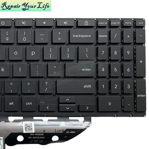 US English Backlight แป้นพิมพ์แล็ปท็อปสำหรับ <span class=keywords><strong>ASUS</strong></span> <span class=keywords><strong>Chromebook</strong></span> <span class=keywords><strong>Flip</strong></span> CM5 <span class=keywords><strong>CM5500</strong></span> CM5500FDA 0KN1-CD2US12 แป้นพิมพ์ใหม่ WASD สีส้มขอบ - Product Image 3