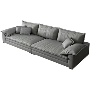 Canapé en tissu de technologie minimaliste italienne, tissu abrasif ultra large, assise profonde, salon droit, en latex - Product Image 1