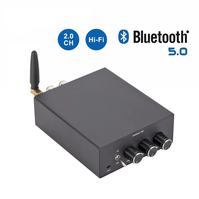 Bluetooth Sound Power HiFi Amplifier 100W Mini Stereo Audio Class D Amp Bass Treble For Speakers