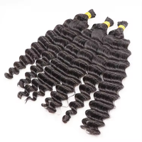 Volume Offre Spéciale de cheveux humains vierges alignés sur des cuticules non transformées pour le tressage d'extensions de cheveux indiens bruts sans trame