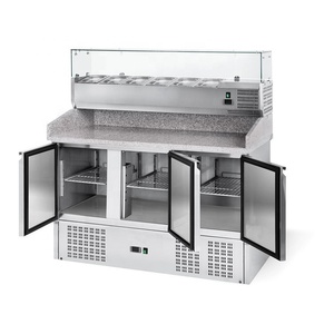 Réfrigérateur, Table de préparation de Pizza, en marbre, robuste - Product Image 4