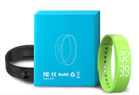 Bracelet intelligent de sport en silicone, podomètre étanche en gel, montre LED, alarme par vibration, bracelet pour étudiants, enfants et adultes