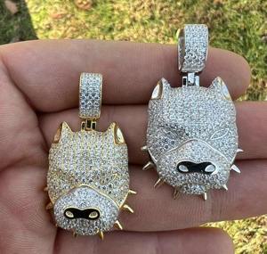 Pendentif Hip Hop personnalisé en argent sterling 925 avec diamant Moissanite, bijou de mode, breloque de créateur tendance - Product Image 2