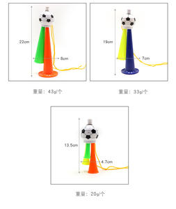 Corneta de Plástico Vuvuzela al por Mayor, Bocina de Animación, Generador de Ruido para Partidos de Fútbol, Aficionados al Deporte, Conciertos, Estadios, Fiestas, Regalo - Product Image 2