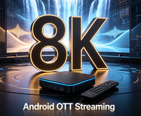 Boîte de streaming OTT pour maison intelligente, processeur quadricœur, Android 12, 8K HD, pour récepteur TV WiFi