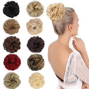 FQ001 Perruques chignon désordonné en cheveux synthétiques 10 cm, fibre haute température résistante à la chaleur, style bandeau pour femmes - Product Image 5
