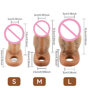 ลึงค์ขนาดใหญ่เป็นพิเศษสำหรับผู้ชายการจำลองอวัยวะเพศชายขี้เล่นทำจากซิลิโคนนุ่มสวมใส่เป็นดิลโด้สำหรับเด็ก - Product Image 6