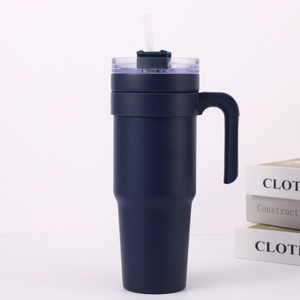 HOT Sell BPA Free 40 Oz Double Wall Coffee Mug Insulated Tumblers with Lid Straw Stainless Steel Luxury USA 40OZ <b>Thermos</b> Tumbler - Product Image 5