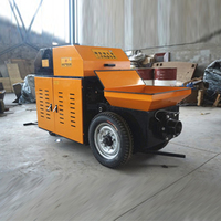 Pompe à béton diesel portable mini personnalisable ZLIN 37-45-55 kW, débit 20 m³/h, portée verticale 80 m, pour le transport de béton de petite taille