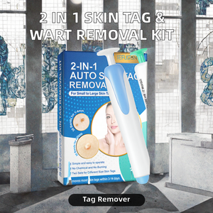 Aangepaste logo handzame ABS 2-in-1 automatische wratten- en huidtagsverwijderingsset voor lichaamsgebruik op huidtags van 1-9 mm - Product Image 2
