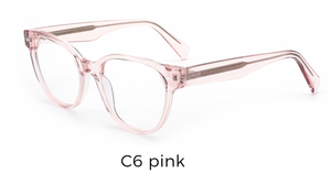 Montura Óptica Ovalada Premium de Acetato con Patrón Impreso, Diseño Unisex Duradero para Compra Directa <span class=keywords><strong>en</strong></span> Línea y Gafas de Visión Clara - Product Image 5