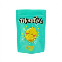 Sachets alimentaires colorés recyclables en PE avec fermeture éclair pour aliments pour animaux, conserves, bonbons et thé - Papier kraft/OPP/MOPP laminé