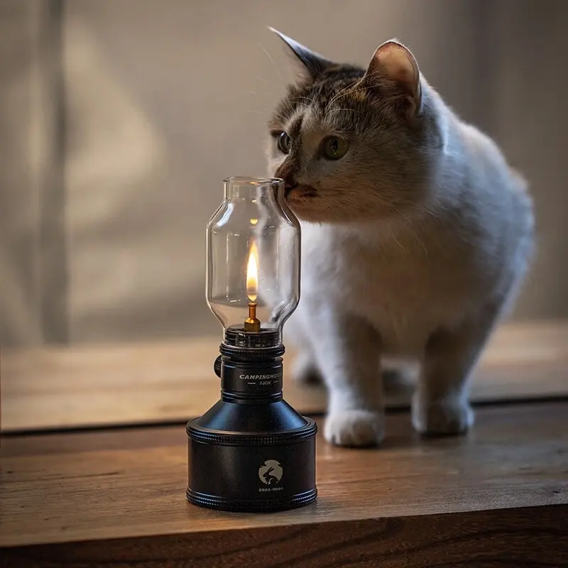 Газовая лампа для кемпинга 2023, портативная лампа для палатки, уличная свеча, памятная газовая лампа на год кролика, бутановый фонарь для кемпинга