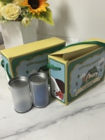 Boîtes à bonbons personnalisées avec logo imprimé pour l'emballage de poudre de matcha, boîtes en carton blanc pliables et colorées, vente chaude