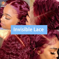 Perruques de cheveux humains bruts vietnamiens à succès, sans colle, avec dentelle HD, bouclées birmanes, fournisseur de perruques frontales en cheveux humains