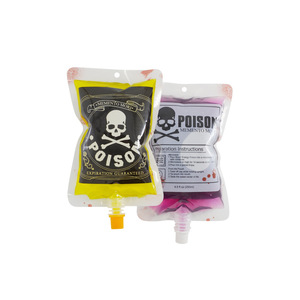 Bolsas para Bebidas con Diseño de Halloween, Estampado de Sangre, Zombis y <span class=keywords><strong>Veneno</strong></span>, para Envasado Reutilizable de Champán y Agua Mineral - Product Image 4