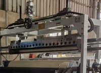 Machine à plastifier de film d'extrusion de bouffée d'orteil à entraînement électrique pour textiles pour matériaux d'emballage en plastique