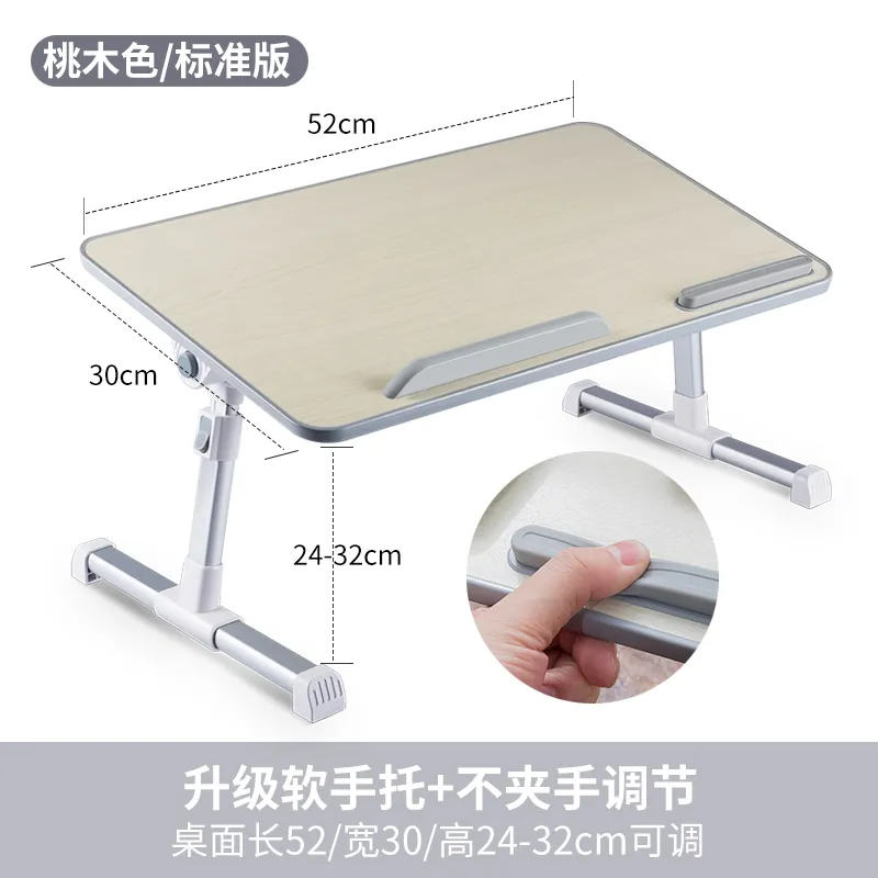 Support de table ergonomique réglable pliable en bois Mdf pour ordinateur de bureau à domicile