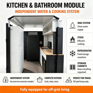 Sistemas de Conversión de <span class=keywords><strong>Camper</strong></span> Modular Deslizable para Furgonetas, Cubo Modular para Viajes de Nómadas Digitales - Product Image 3