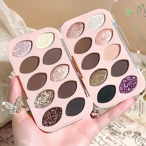 K-vẻ đẹp hàng ngày yếu tố cần thiết Eyeshadow Palette với 10 nhung matte & Glass long lanh bột hình thức cho trang điểm làm nổi bật - Product Image 5