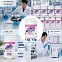 Poudre de blanchiment à l'oxygène de qualité professionnelle, conditionnée en pot, formule parfumée personnalisée, marque privée, pour les acheteurs importateurs mondiaux