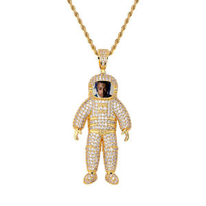 <span class=keywords><strong>Spazio</strong></span> alla <span class=keywords><strong>moda</strong></span> ghiacciato fuori ciondolo zircone gioielli Hip Hop ciondolo collana CZ pieno zircone memoria foto ciondolo ciondoli gioielli - Product Image 6