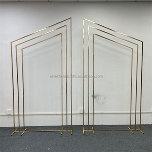 Arco <span class=keywords><strong>de</strong></span> Fondo Moderno Chapado <span class=keywords><strong>en</strong></span> Oro W120xH220cm, Arco <span class=keywords><strong>de</strong></span> Boda <span class=keywords><strong>de</strong></span> Hierro Desmontable para Uso <span class=keywords><strong>en</strong></span> Interiores y Exteriores, Exportación Transfronteriza, Gran Venta - Product Image 6