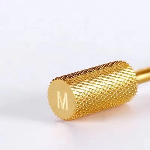 Gold Large Barrel <b>Nail</b> Drill Bits Tungsten Steel Carbide <b>Nail</b> Drill Bit <b>Nail</b> File Accessories Manicure Tool Supplier for Salon - Product Image 3