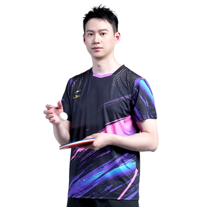 Loki Groothandel R6 Sneldrogend Ademend Tafeltennis Badminton Jersey Zomer Korte Mouw Gym Heren Mesh Polyester T-Shirt - Product Image 6