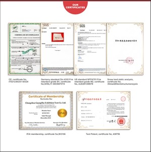 Grande tente d'entrepôt en PVC personnalisée Auvent de stockage temporaire étanche pour les ateliers et événements en plein air Murs latéraux en tissu - Product Image 6