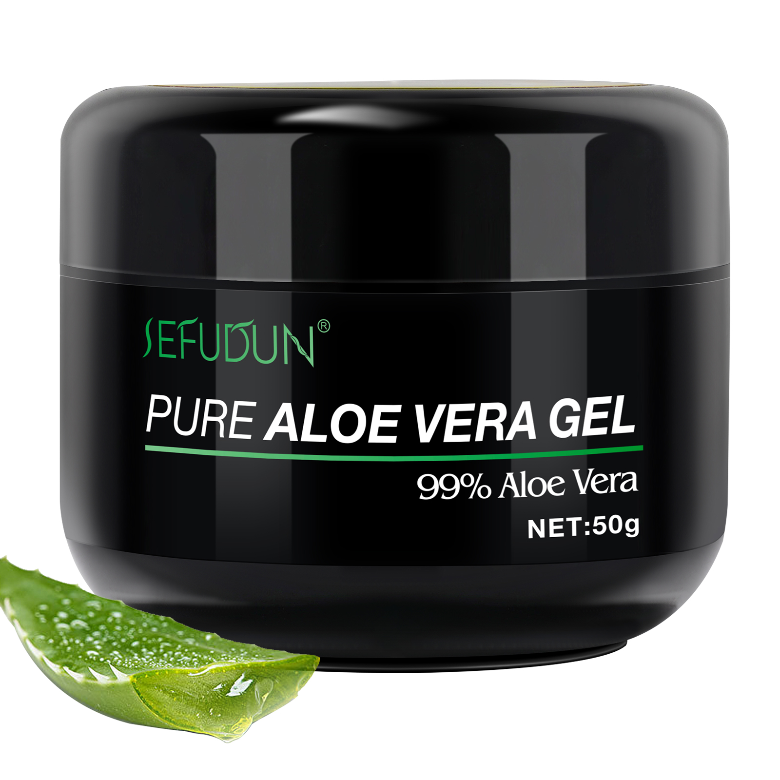 Özel Logo cilt aydınlatıcı pürüzsüzleştirici jel Aloe Vera yüz kremi doğal organik % 99% saf Aloe Vera jel yüz bakımı için