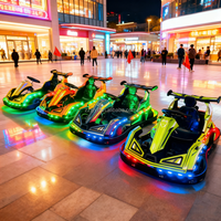 Go Kart Eléctrico Todoterreno Plaza con Ruedas Grandes, Luces y Música, Equipo de Diversión con Batería para Niños Pequeños y Adultos