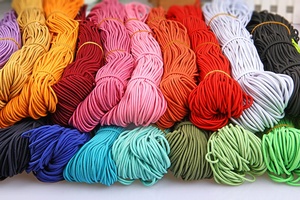 OKAY Haute Qualité 2.5MM Couleur Assortie Cordon Élastique 100% Polyester Sangles de Crochet de <span class=keywords><strong>Couture</strong></span> pour Artisanat DIY Camping <span class=keywords><strong>Sangle</strong></span> de Cravate - Product Image 5