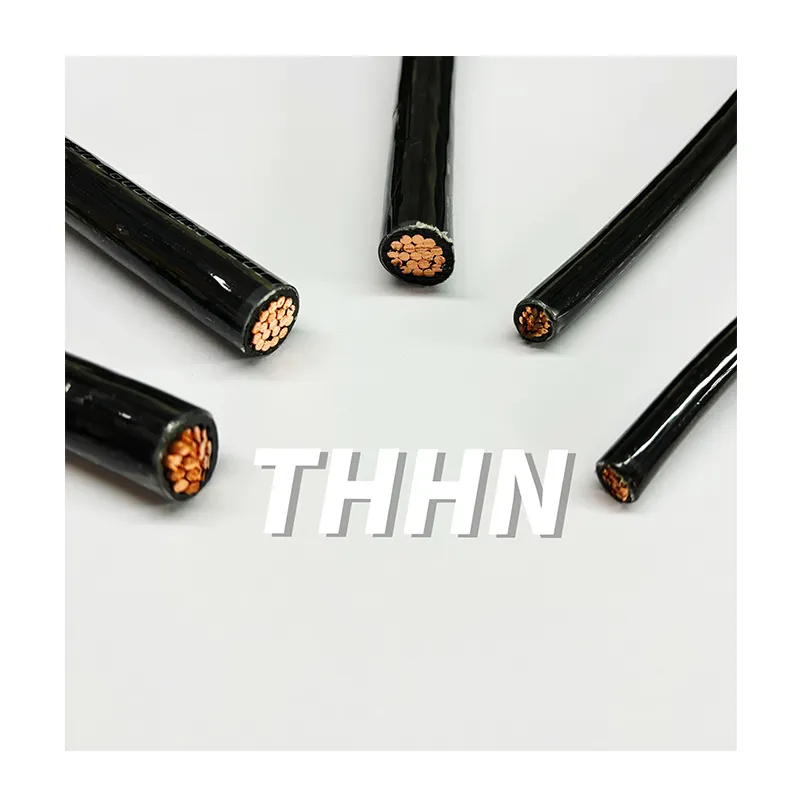Precio bajo THHN/THWN Núcleo de cobre Cable aislado de PVC con revestimiento de nailon 1 ~ 20AWG Cable multi