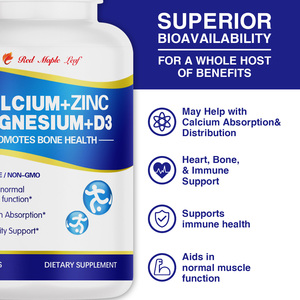 Integratore di Calcio, Magnesio e Zinco con <span class=keywords><strong>Vitamina</strong></span> <span class=keywords><strong>D3</strong></span> - Capsule 3 in 1 di Calcio, Magnesio e Zinco per il Supporto delle Ossa e del Sistema Immunitario - Product Image 4