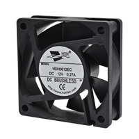 Ventilateur axial DC 60x60x20mm 5-12-24V à roulement à billes/hydraulique, haute qualité, durée de vie de 70 000 heures, ventilateur de refroidissement d'air OEM ODM CE ROHS