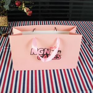 Sacs en papier personnalisés avec logo imprimé, écologiques, pour cadeaux, vêtements, cosmétiques, sacs en papier blanc en carton pour le shopping - Product Image 2