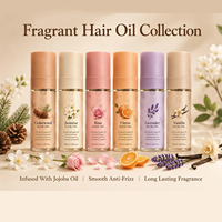 Serum Perawatan Rambut Minyak Jojoba Alami OEM ODM Label Pribadi, Menutrisi & Memperbaiki Rambut Rusak Secara Mendalam